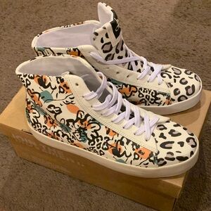 OTBT Multicolor jungle Print High-Top Sneakers